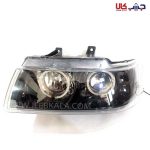 چراغ جلو سمند طرح گلس زرد