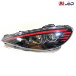 چراغ جلو پژو ۲۰۶ طرح گلس سفید