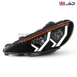 چراغ جلو پژو ۲۰۶ طرح لامبورگینی سفید