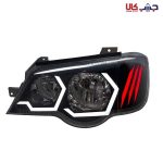 چراغ جلو ۱۳۲ طرح bmw راهنما نئون