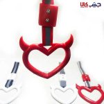 آویز دستگیره سوریکاوا قلب شاخ دار طرح ژاپن