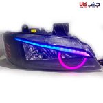 چراغ جلو پژو پارس طرح انگری مولتی کالر - Image 9